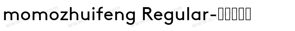momozhuifeng Regular字体转换